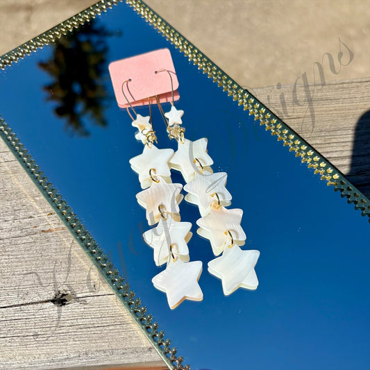 4 Tier Mother of Pearl Star Shells